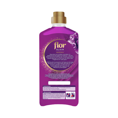 FLOR Suavizante concentrado con intensificador de fragancia FLOR Elixir ...