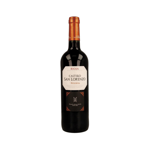 CASTILLO SAN LORENZO  Vino tinto reserva con D.O. Ca. Rioja botella de 75 cl.