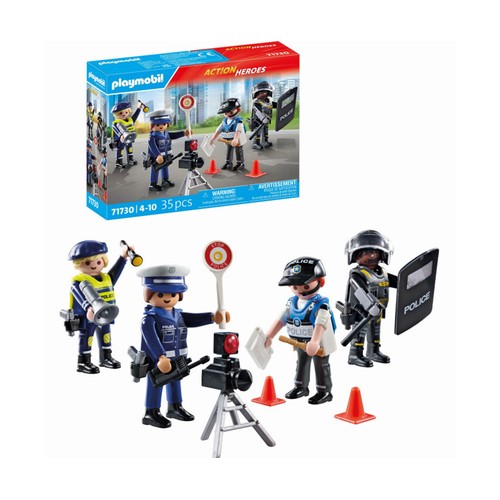 PLAYMOBIL.  Set de figuras de policía