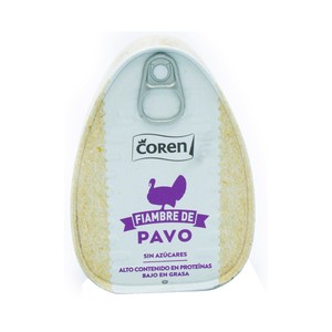 COREN Magro de pechuga de pavo cocido lata de 220 g.