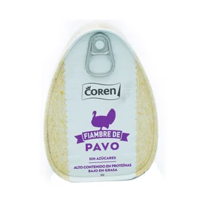 COREN Magro de pechuga de pavo cocido lata de 220 g.