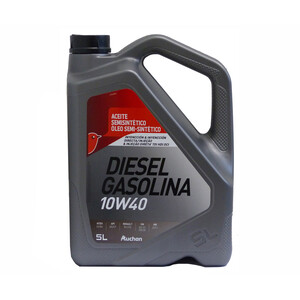 Aceite semi sintético para motores gasolina y diésel PRODUCTO ALCAMPO, 5 litros.