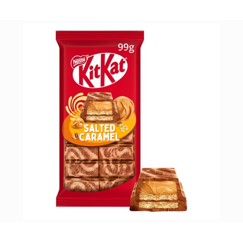 KIT KAT Chocolatina de caramelo y sal 99 gr.
