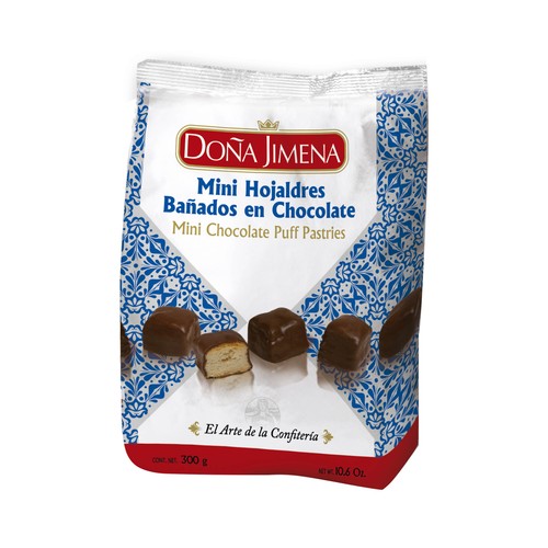 Mini hojaldres bañados en chocolate DOÑA JIMENA 350 g.