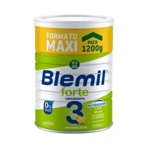 BLEMIL Forte 3 Preparado lácteo de crecimiento sin azúcares añadidos, a partir de 12 meses 1200 g.