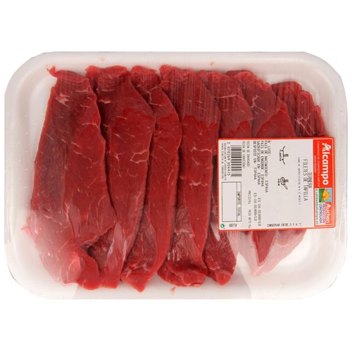 Filetes de tapilla de ternera de 1ª A