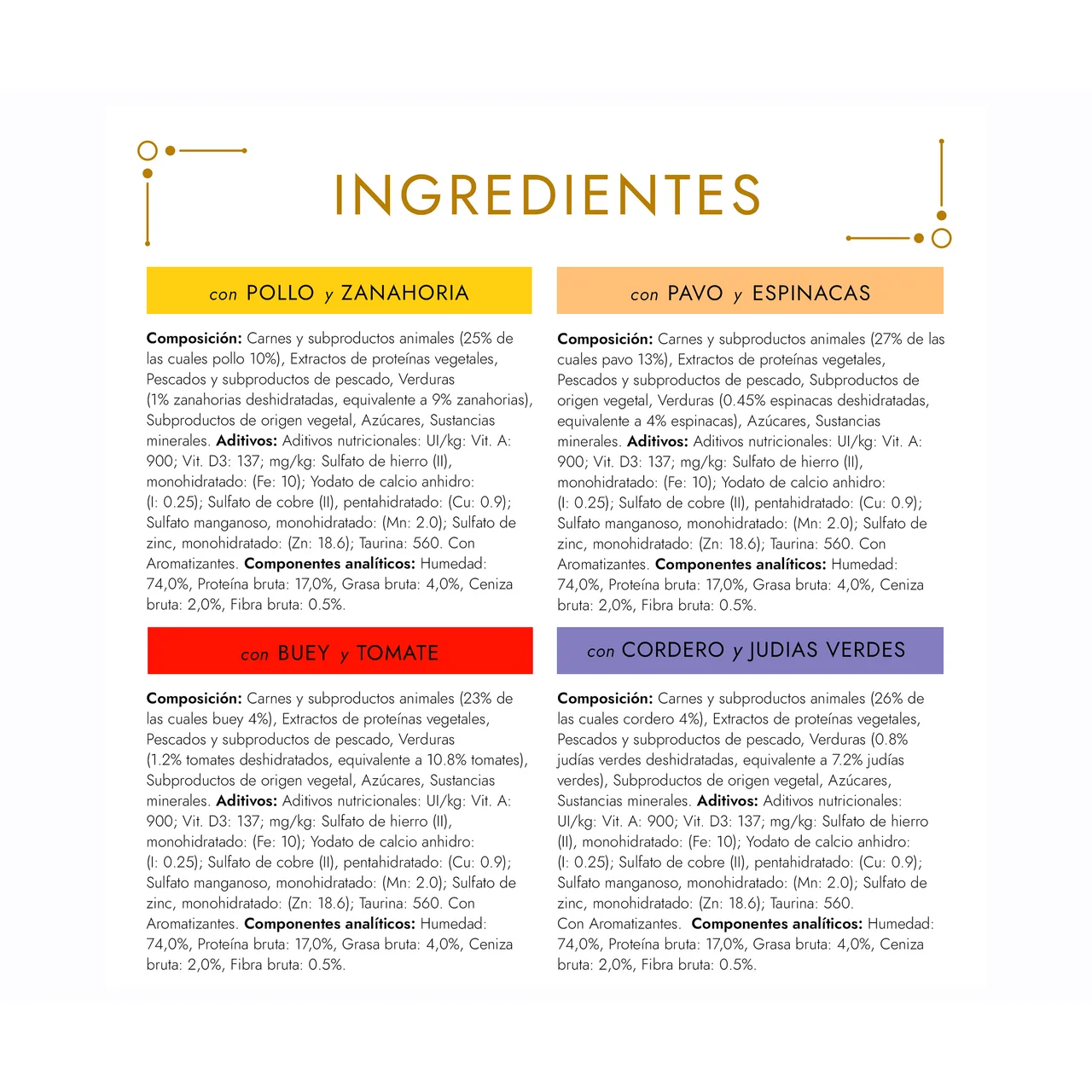 PURINA GOURMET Gold Comida para gatos húmeda mix variado PURINA GOURMET 8 uds. 85 g.