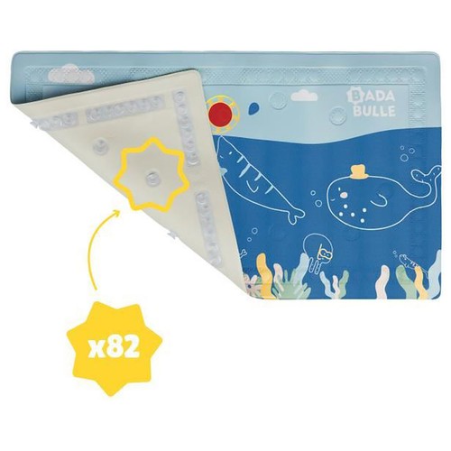 Alfombra baño antideslizante para bebé con indicador de temperatura, BADABULLE.