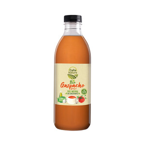 Imagen de CAÑA NATURE Gazpacho fresco ecológico tradicional andaluz, 100% natural, sin gluten ni conservantes CAÑA NATURE 1 l.