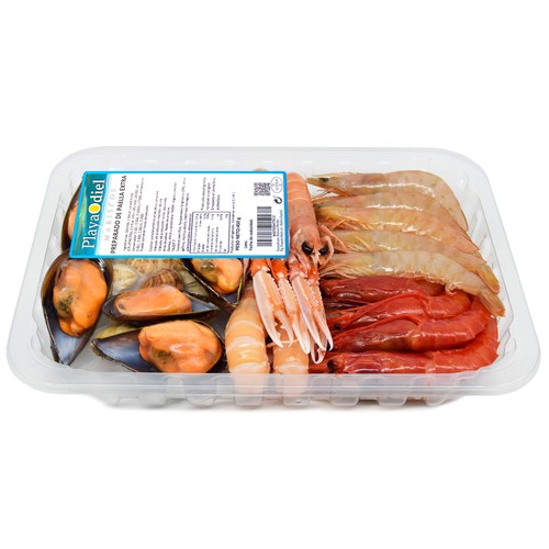PLAYA ODIEL Preparado paella extra (Cigalas y carabineros) 450 g.