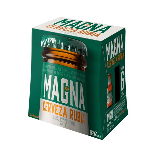 SAN MIGUEL Cervezas Golden Lager pack 6 uds. x 25 cl