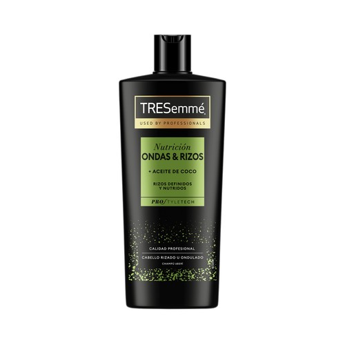 TRESEMMÉ Ondas & rizos Champú nutritivo con aceite de coco para cabellos rizados u ondulados 685 ml.