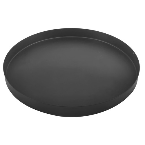 Bandeja posa vela metal negra de 22x22x2cm, ACTUEL.