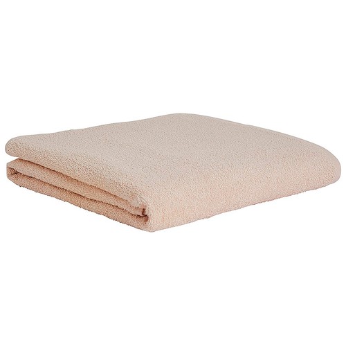 Toalla lisa de baño beige,  ESSENCIAL