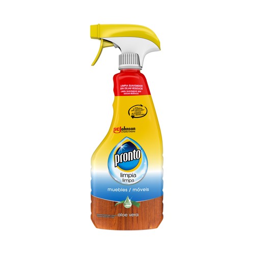 PRONTO Limpiador de muebles con Aloe Vera en pistola PRONTO 500 ml.