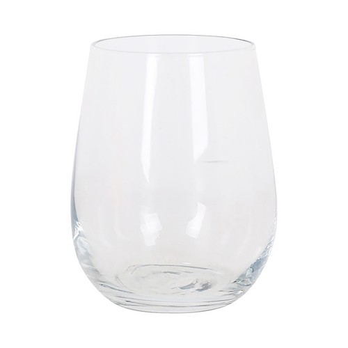 Vaso Gaia de vidrio transparente con formas redondeadas, 0,36 litros, LAV.