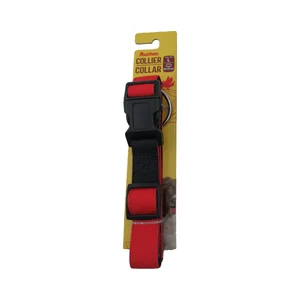 PRODUCTO ALCAMPO Collar de perro (2.5 cm.) rojo, para perros L 40 - 60 cm.