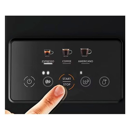 Cafetera superautomática KRUPS My Coffee basic, café en grano, 15 bares, 2 niveles de molienda, 1400W, panel digital