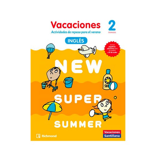 New super summer 2 SB (+CD), cuaderno de actividades. SANTILLANA