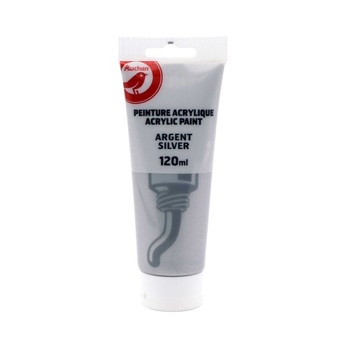 Pintura Acrilica Colores Plata 120ml ALCAMPO