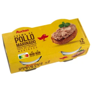 PRODUCTO ALCAMPO Crema de pollo marinado 2 x 80 g.
