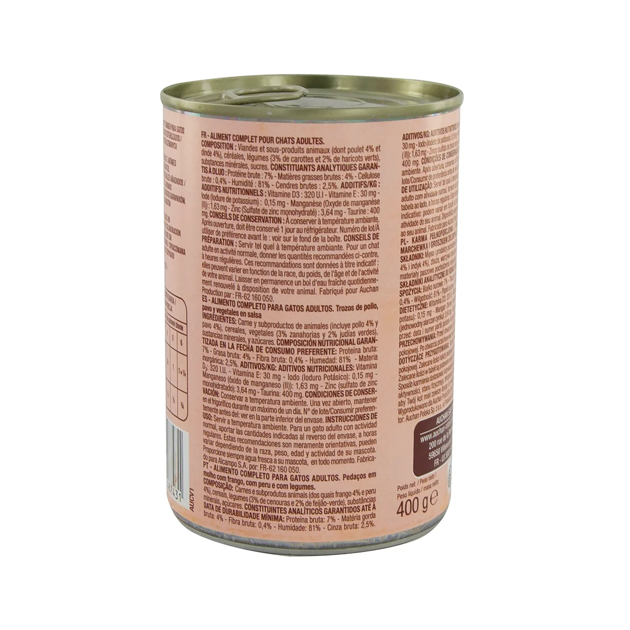 PRODUCTO ALCAMPO Bocaditos en salsa de ave para gatos esterilizados  400 g