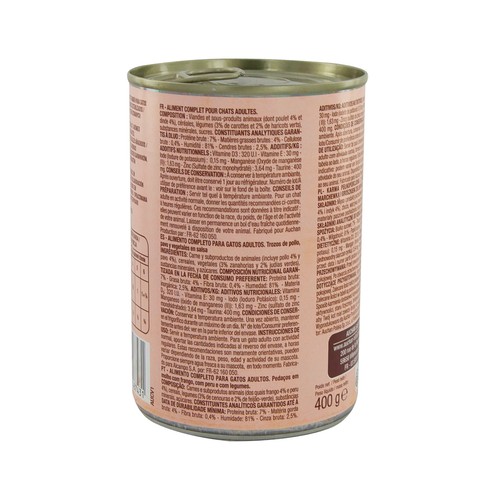 PRODUCTO ALCAMPO Bocaditos en salsa de ave para gatos esterilizados  400 g