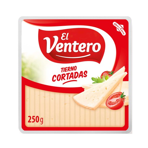 EL VENTERO Queso cortado tierno EL VENTERO CORTADITAS 250 g.