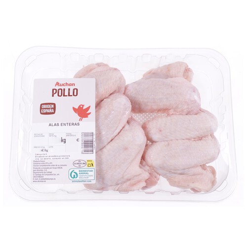 AUCHAN Alas de pollo 6-7 uds. Producto Alcampo
