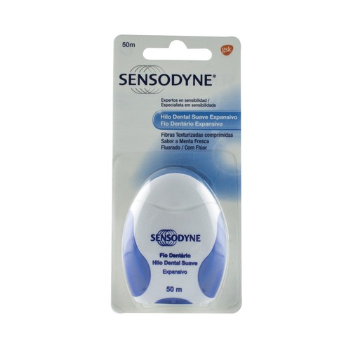 SENSODYNE Hilo dental suave y expansivo, con flúor y sabor a menta fresca SENSODYNE 50 m