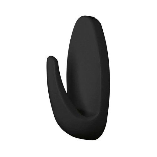 Pack de 3 ganchos ovalados, color negro, TESA.
