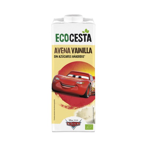 ECOCESTA Bebida de avena ecológica con sabor a vainilla y sin azúcares añadidos 1 l.