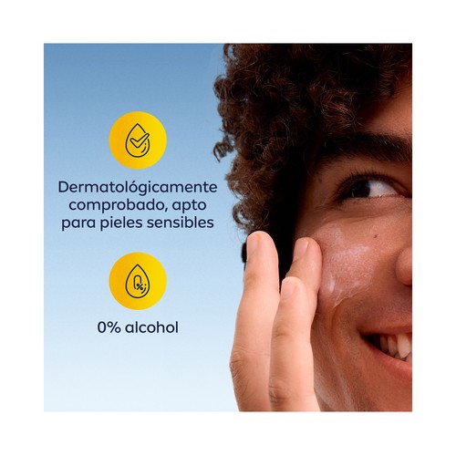 NIVEA Men sensitive Crema facial hidratante y portectora, sin alcohol y con FPS 15 75 ml.