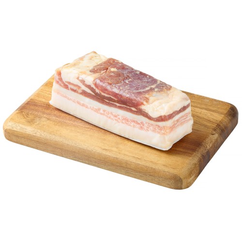 ALCAMPO CULTIVAMOS LO BUENO Taco de panceta de cerdo ibérico salada.