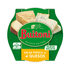 Imagen de BUITONI Salsa fresca a los 4 quesos (Grana Padano, Itálico, Fontal y Gorgonzola) BUITONI 160 g.