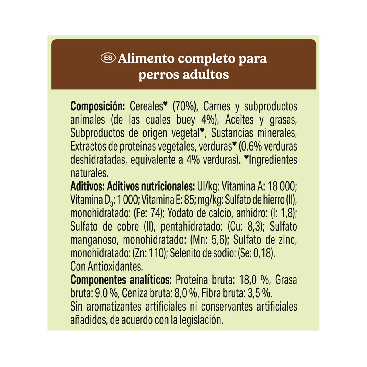 Comida para perros adultos sabor a carne 10 kg.