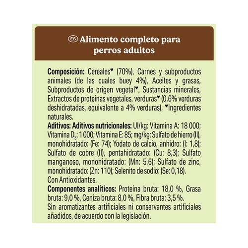 FRISKIES Comida para perros adultos sabor a carne 10 kg.