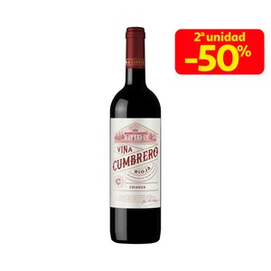 VIÑA CUMBRERO Vino tinto crianza con D.O. Ca Rioja botella 75 cl.