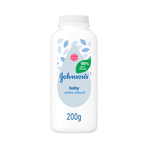 JOHNSON´S Baby Polvo para toda la familia, 99% natural, para pieles sensibles 200 g.