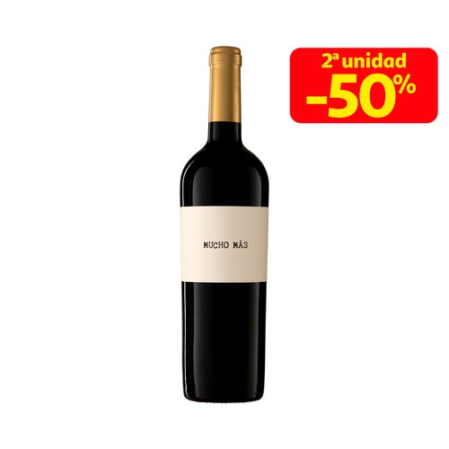 MUCHO MÁS Vino tinto blend botella 75 cl.