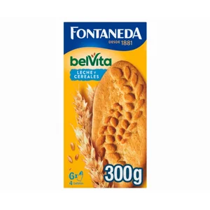 BELVITA Fontaneda galletas desayuno con 5 cereales caja 300 g.