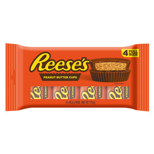 Imagen de REESE'S Barrita de crema de cacahuete cubierto de chocolate pack 4 x 2 uds. 170 g.
