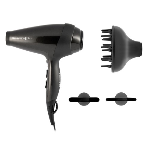 Secador de pelo REMINGTON AC9095, 2400W, 2 velocidades, 3 temperaturas, con difusor