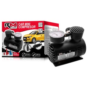 Imagen de Mini compresor de aire para coche ROLMOVIL, 250 PSI, 12v, cable de 2,80m.