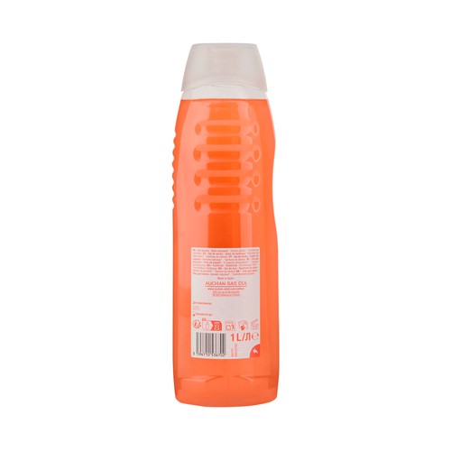PRODUCTO ECONÓMICO ALCAMPO Gel de ducha - baño de burbujas con perfume de melocotón 1 l.