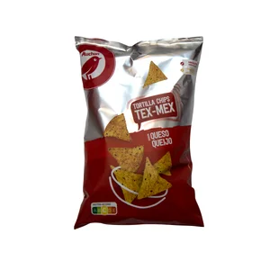 PRODUCTO ALCAMPO Tortilla chips Tex Mex sabor a queso 150 g.