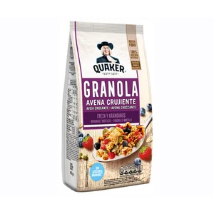 QUAKER Muesli crujiente con fresa y arándanos 350 g.