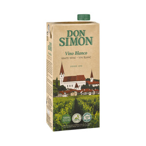 Imagen de DON SIMON Vino blanco de mesa DON SIMON brik 1 l.