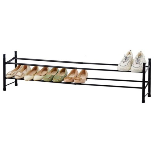 Estantería para zapatos 23x3,5x71cm, polipropileno y tubo de metal extensible. ACTUEL.