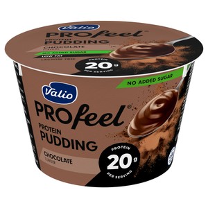 VALIO Profeel Natillas de chocolate sin lactosa, ni azúcares añadidos y con alto contenido en proteínas (20 g) 180 g.